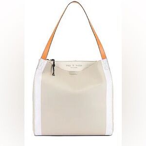 Pre-Owned Rag & Bone Passenger Large Leather Tote Bag Sterling